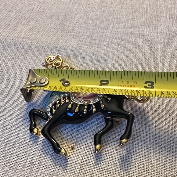 Vintage Bob Mackie Carousel Horse Pin - Picture 8 of 9